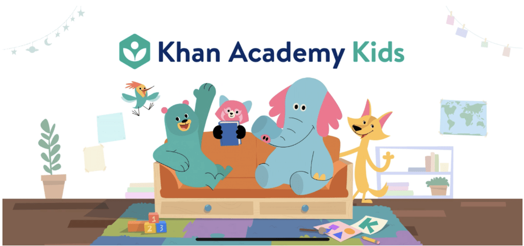 Ứng dụng Khan Academy Kids hỗ trợ chương trình học tiếng anh cho bé 3 tuổi 